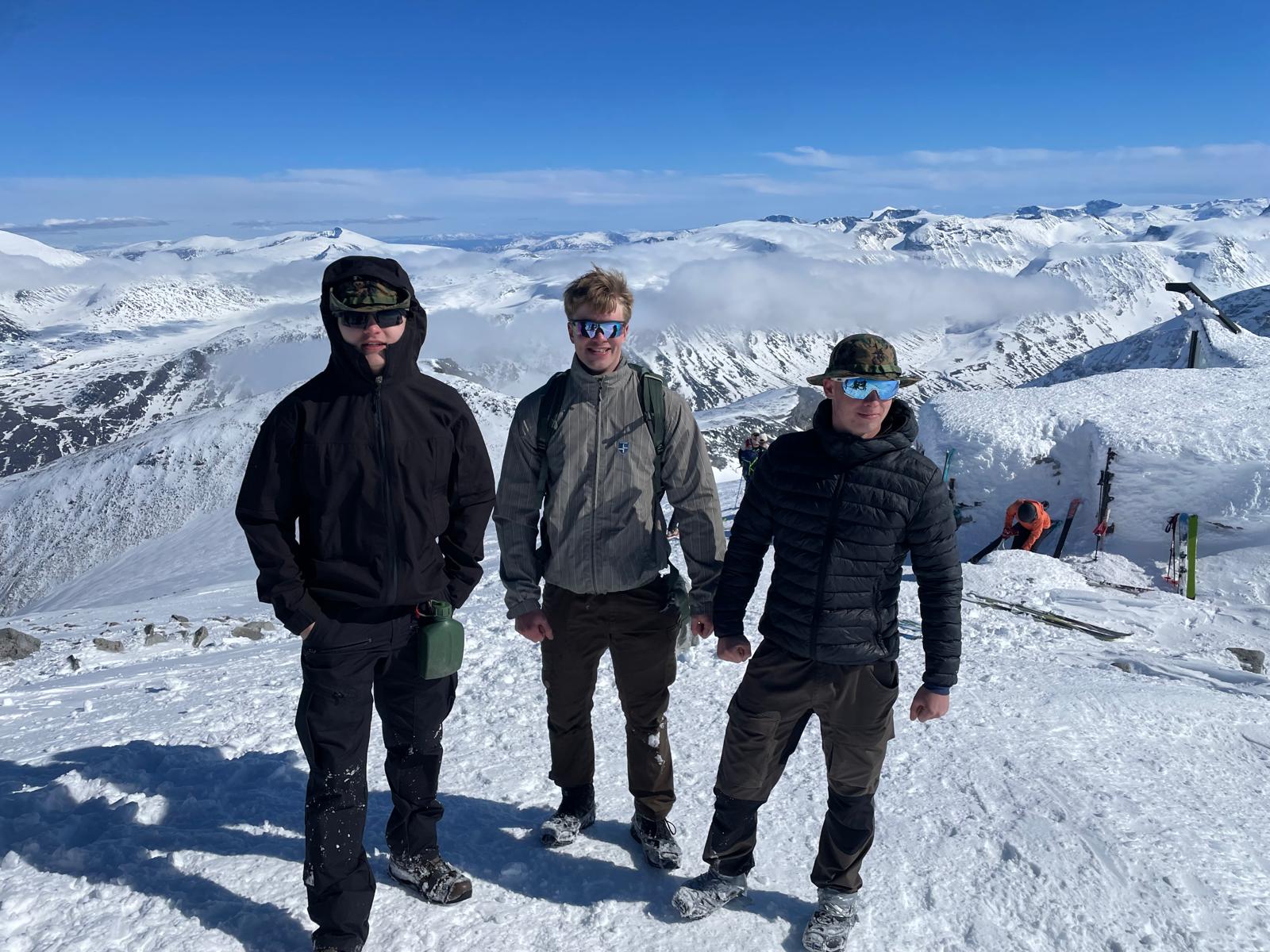 Me on top of Galdhöpiggen with friends